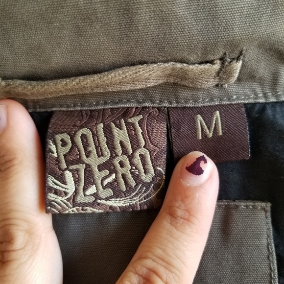 Point Zero army green utility jacket size medium - Picture 6 of 8